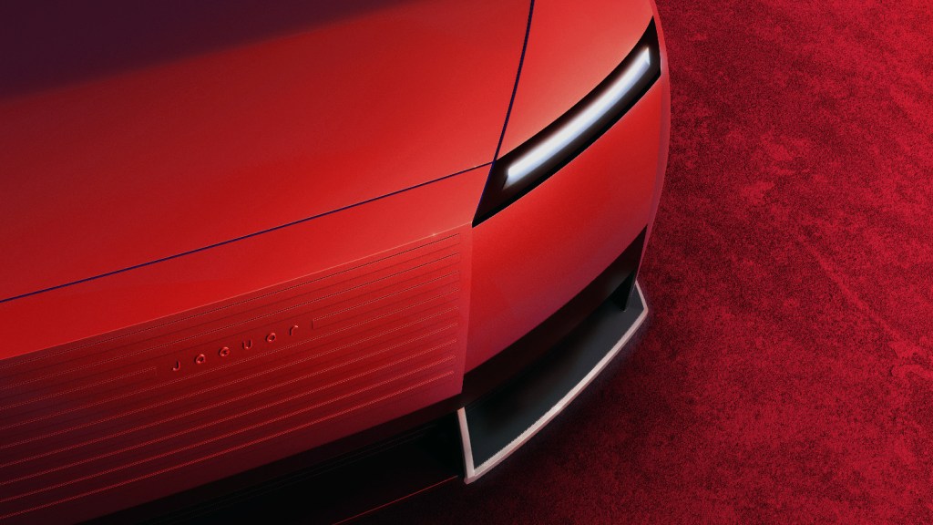 Jaguar Type 00 supercar details at the front